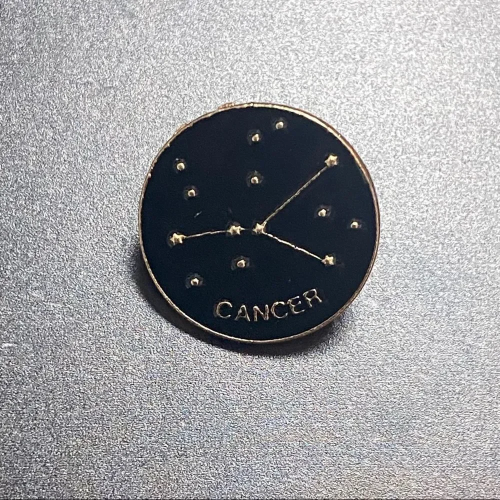 Cancer Zodiac Enamel Pin/ Brooch Lapel